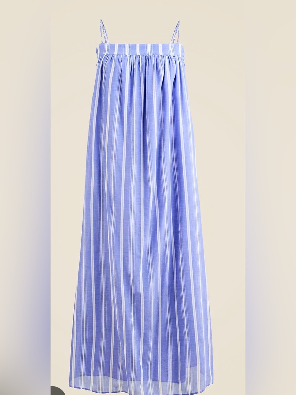 J Crew Floaty midi dress in striped cotton voile CK833 Size M  Blue White